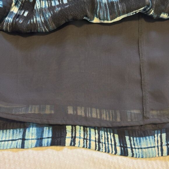 NEW PENDLETON Sleeveless A-Line Fit Flare Short Dress Blue Black Plaid Size 4 - Picture 7 of 10